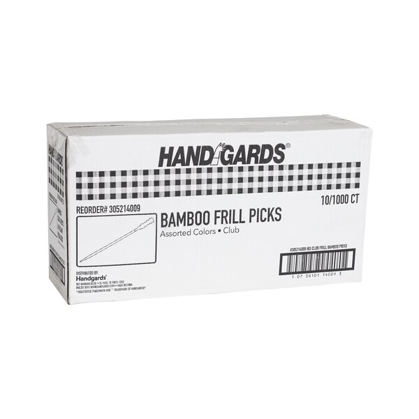 Handgards Handgards 4" Frill Wood Pick, PK1000 305214009 - main